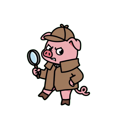 Proki, the restaurant detective mascot